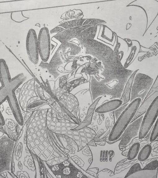 海賊王933情報：狂四郎拔刀砍向小紫，黑炭大蛇果實竟是幻獸種