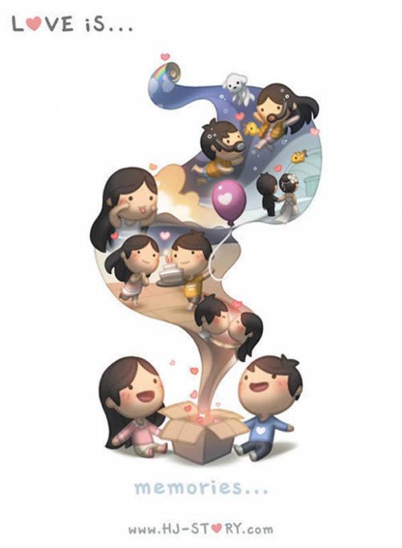 看得懂就代表「你擁有真愛」的18張暖心愛情插畫　最後一張是所有情侶的目標！