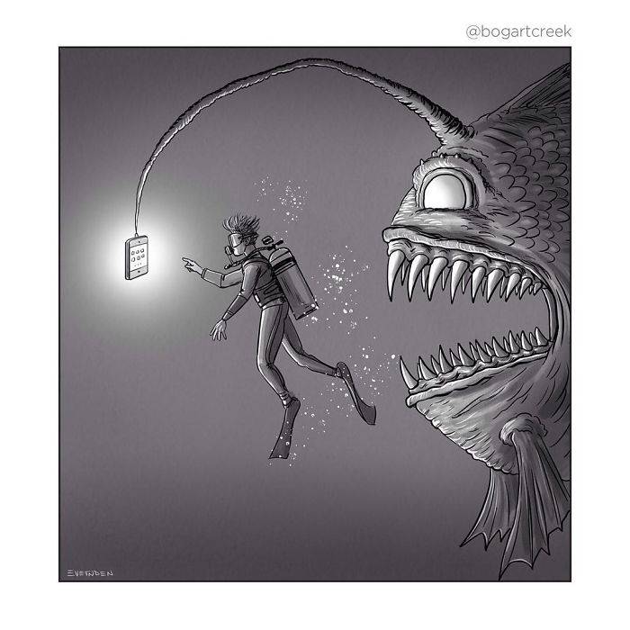 沒經歷社會洗禮看不懂　30張「描繪人生現實面」的黑色幽默插畫