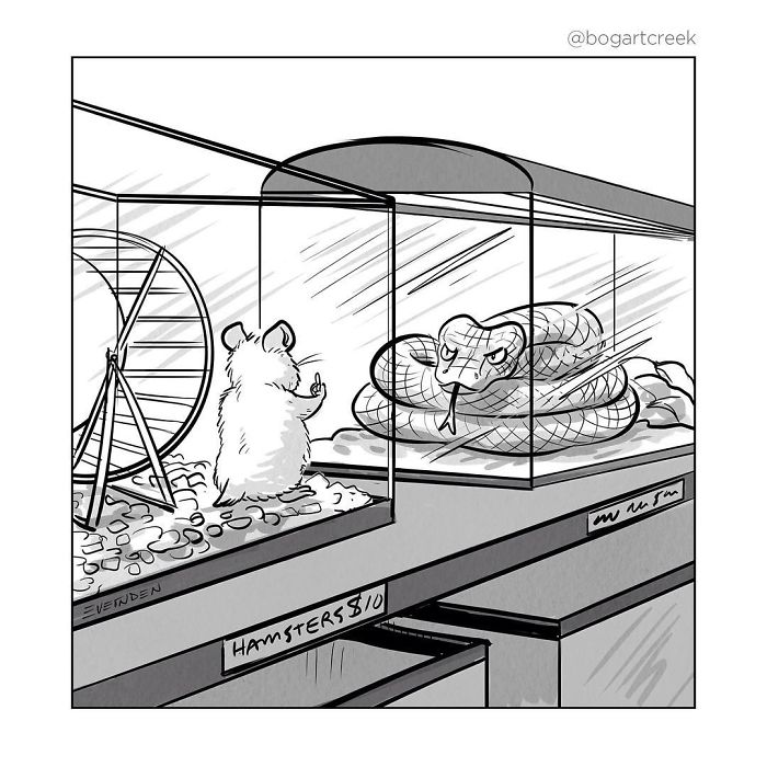 沒經歷社會洗禮看不懂　30張「描繪人生現實面」的黑色幽默插畫 ~~~