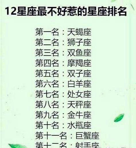 12星座最不好惹的排行榜，第一名果然不是省油的燈