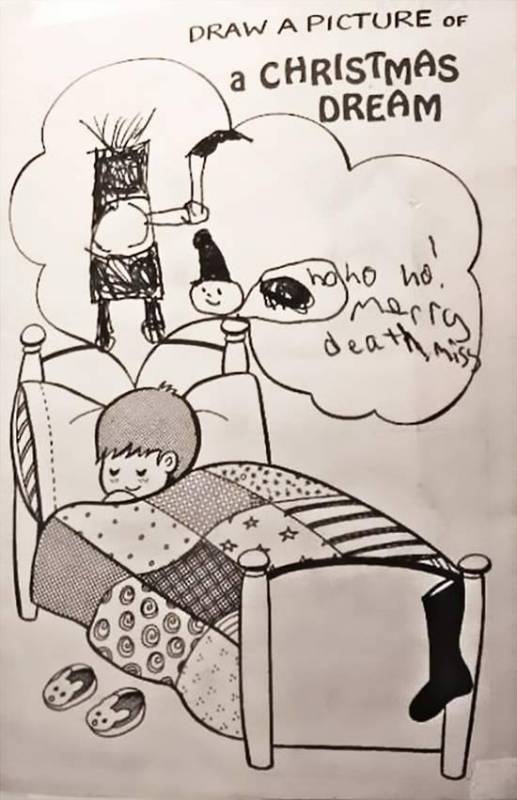 父母分享小孩們畫的27張圖畫！看完後，你今晚還睡得著嗎？