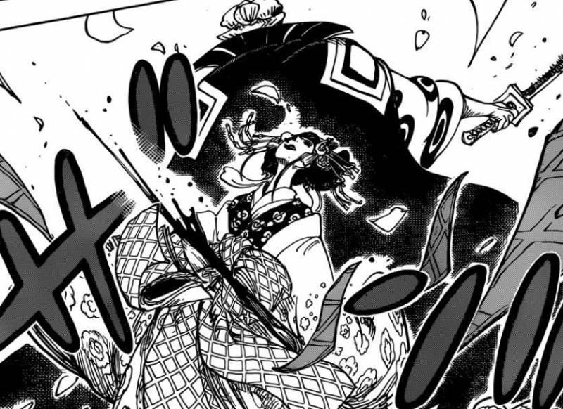 海賊王933話：狂死郎痛下殺手，花魁小紫被殺？