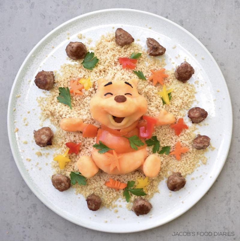 讓孩子不再挑食！巧手媽把食物變身「超精緻卡通人物」　烏蘇拉「章魚頭髮」真的神還原
