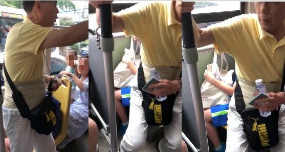把小男孩當人肉坐墊逼他讓位！男孩嚇哭，阿伯怒嗆：我老人又是身障，這位子只有我可以坐！