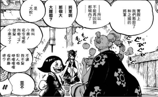 海賊王938話：光月日和登場？真假讓人難以分辨，小南子身份成疑