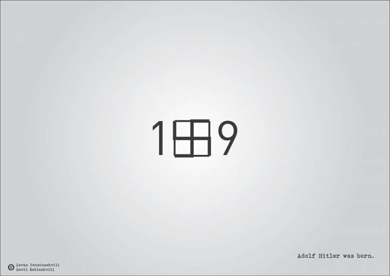 25個「字體裡暗示某個歷史事件」的奇特西元年份字體　1984年超有梗！~~~~