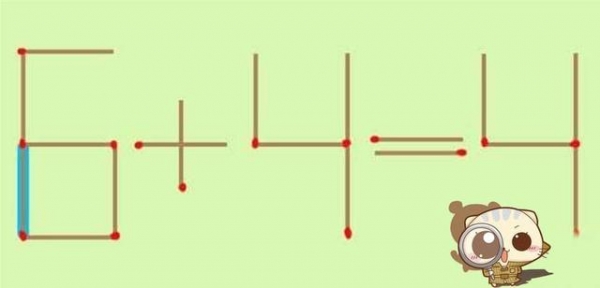 這道錯誤的「6+4=4」數學題，只移動「一根火柴」就能有正確答案，90%都答錯！