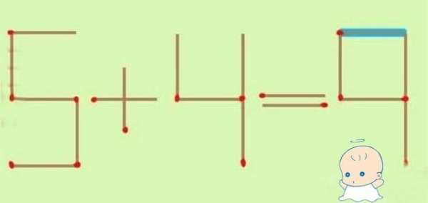 這道錯誤的「6+4=4」數學題，只移動「一根火柴」就能有正確答案，90%都答錯！