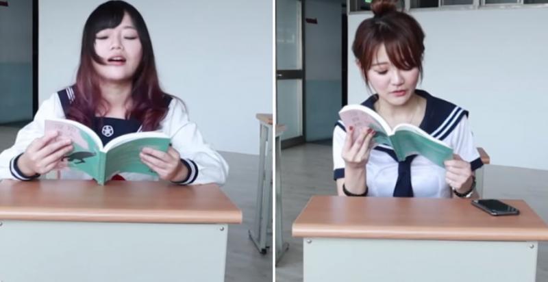 台網紅挑戰「塞ｏ蛋」唸書！「皺眉、傻笑、夾腿、深呼吸」網友全看傻：8分15秒到了?
