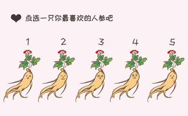 性格分析，超准！一顆人參就能看出你的內心！