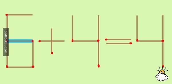 這道錯誤的「6+4=4」數學題只要移動一根火柴就能有幾個正確答案，看似簡單卻有很多人都被搞混了！ 