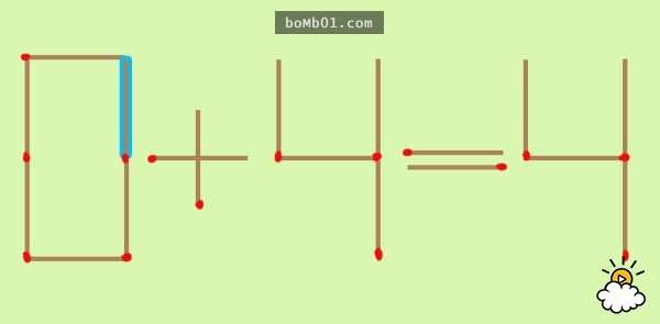 這道錯誤的「6+4=4」數學題只要移動一根火柴就能有幾個正確答案，看似簡單卻有很多人都被搞混了！ 