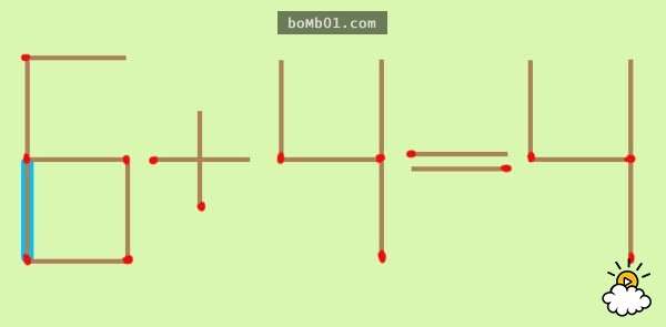 這道錯誤的「6+4=4」數學題只要移動一根火柴就能有幾個正確答案，看似簡單卻有很多人都被搞混了！ 