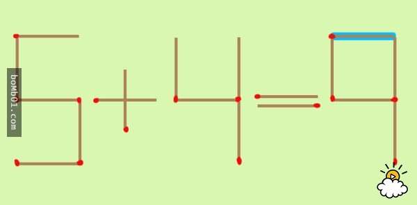 這道錯誤的「6+4=4」數學題只要移動一根火柴就能有幾個正確答案，看似簡單卻有很多人都被搞混了！ 