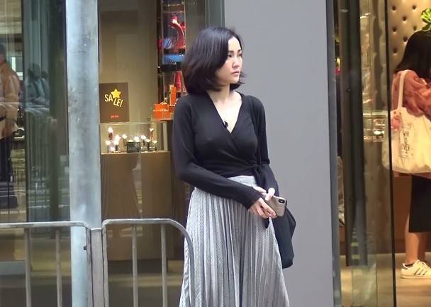 【沒穿內衣逛街?】謝安琪Deep V凸丁丁逛街，瘦了15KG身材果然Fit爆~