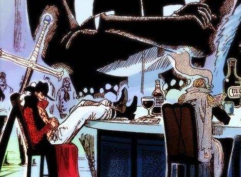海賊王有趣的細節：鷹眼背後有一把長刀，那他是如何坐下的？
