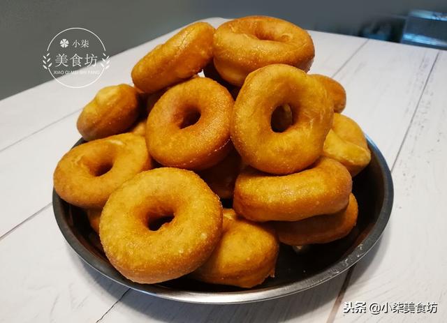 麵包圈這樣做真好吃，我家孩子吃一次不過癮，比油餅好吃多了