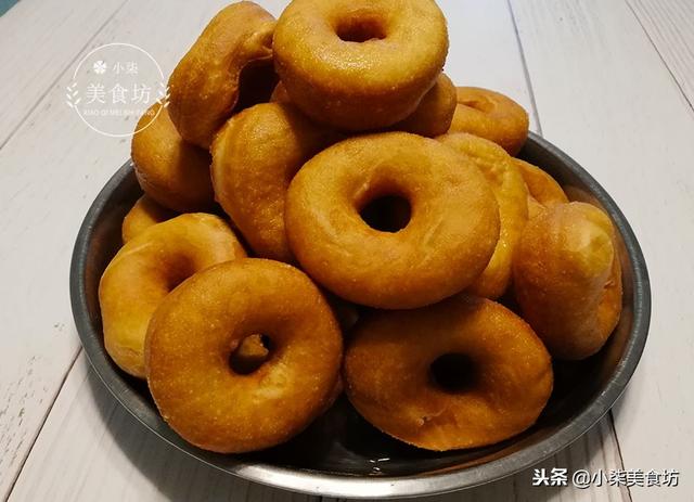 麵包圈這樣做真好吃，我家孩子吃一次不過癮，比油餅好吃多了