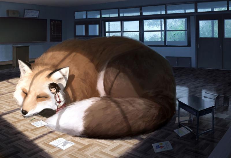 大隻版一樣可以萌！　30個「巨大化動物插圖」躺肚肚超療癒❤  