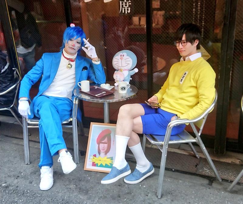 這畫面可以！當型男華麗的變身成「哆啦A夢＆大雄」讓網友們都心動了！ 