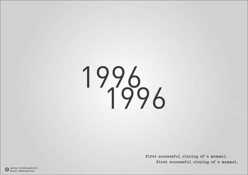 25個「字體裡暗示某個歷史事件」的奇特西元年份字體　1984年超有梗！~~~~~