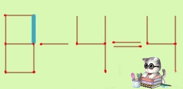 這道錯誤的「6+4=4」數學題只要移動一根火柴就能有幾個正確答案，看似簡單卻難倒無數家長。