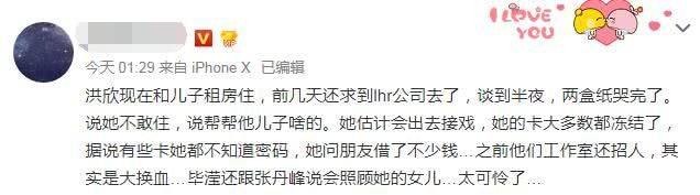 洪欣簡直是女版王寶強?! 傳財產被轉移，搞到和兒子不得不離家租房，借錢度日！