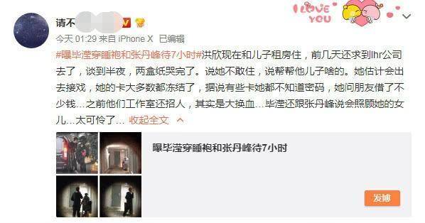 知情人曝洪欣近況：財產被畢瀅轉移，和兒子租房住靠借錢度日
