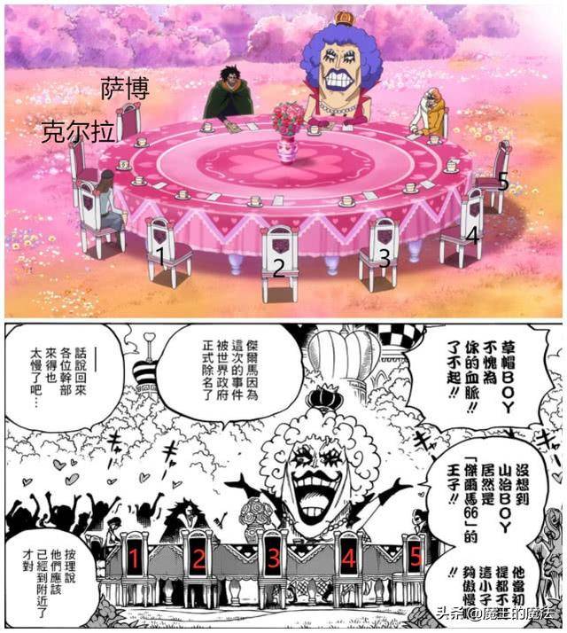 海賊王880集：革命軍座位圖透露巨大信息，神秘空位直指黃猿