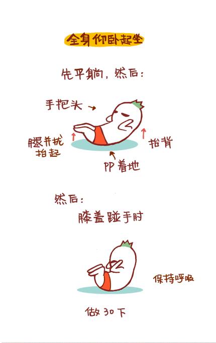 想減肚子的，每天拍地100下，加快瘦肚子，比卷腹還要好
