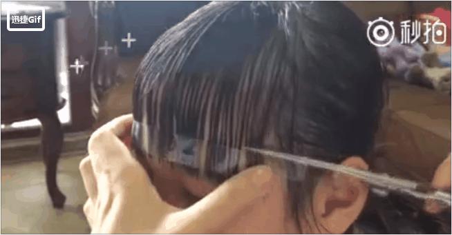 一位媽媽這樣給孩子剪齊劉海，實在太有才，網友：好辦法值得參考