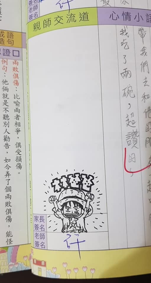 聯絡簿都蓋印章？女兒無奈回老師「爸爸畫的…」　本人秀超狂作品網跪著看