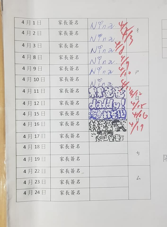 聯絡簿都蓋印章？女兒無奈回老師「爸爸畫的…」　本人秀超狂作品網跪著看