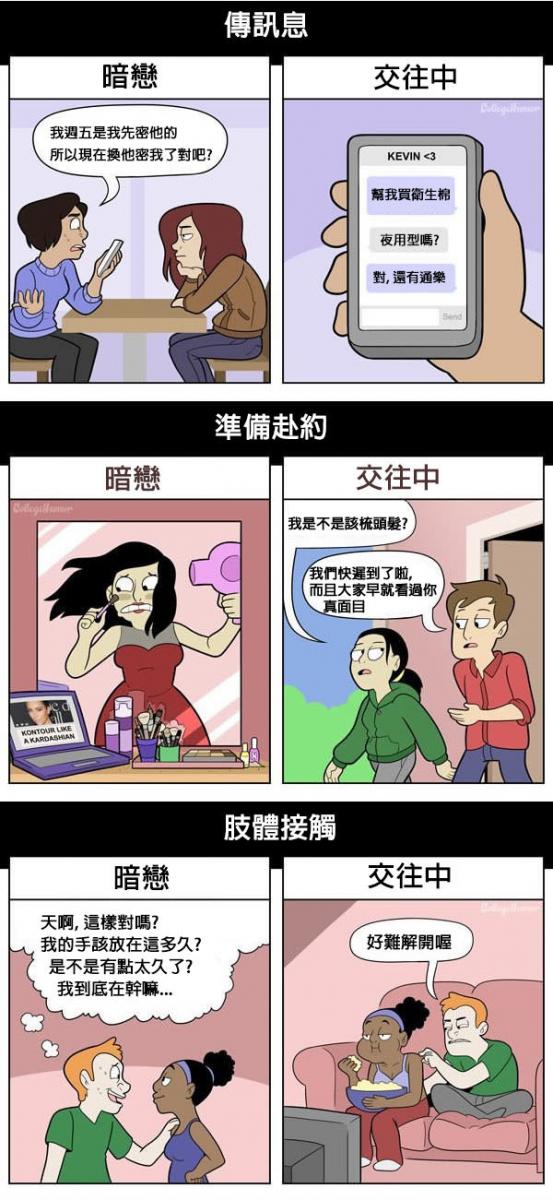 5個有真心暗戀過人的人才能看懂的「感觸很深逗趣漫畫」。