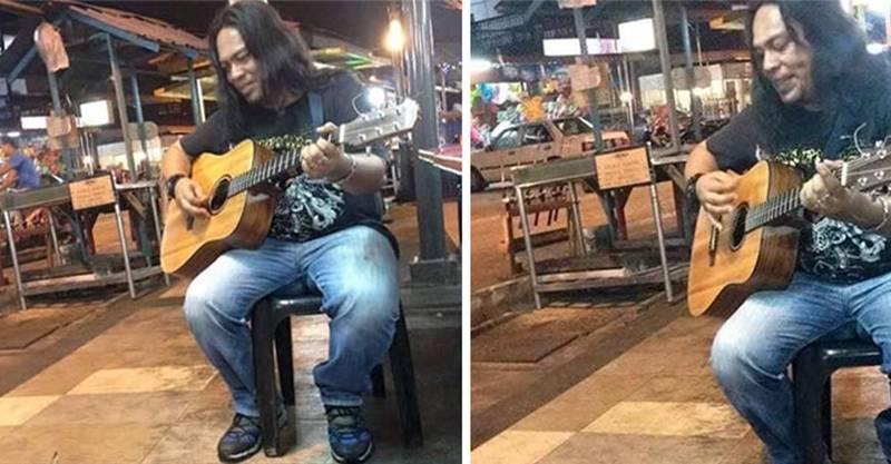 馬來西亞男人彈唱沒人聽，要回家時，「來一群超可愛觀眾」，看完心要化了