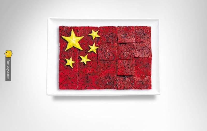 18個「用當地的代表食物做成」的色香味俱全完美國旗
