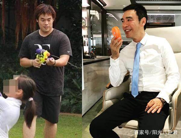 鍾鎮濤4個兒女曝光，前妻生的兩個顏值差別大，兒子比65歲爸還老～