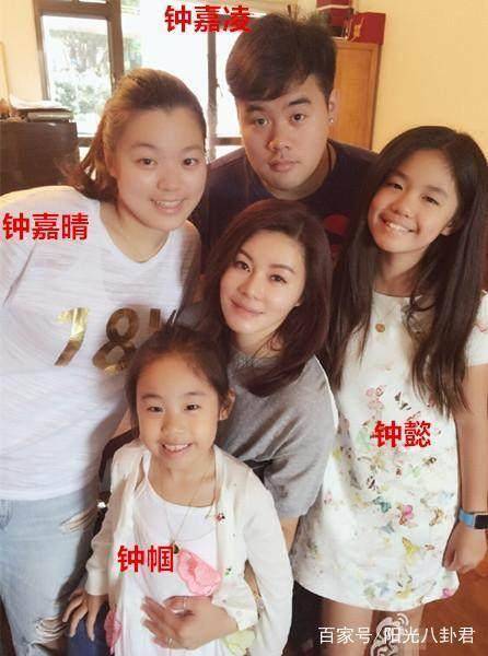 鍾鎮濤4個兒女曝光，前妻生的兩個顏值差別大，兒子比65歲爸還老～
