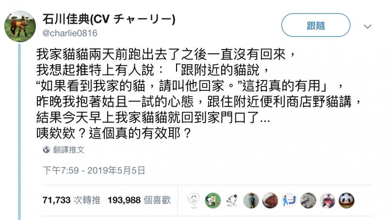 喵喵都市傳說？　日網友家貓走失「請野貓傳話」竟然真的回來了！ 
