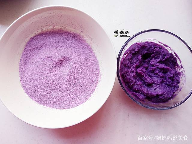 紫薯最近火了，加點米粉這樣做甜品，鬆散香甜，兒子說太好吃了