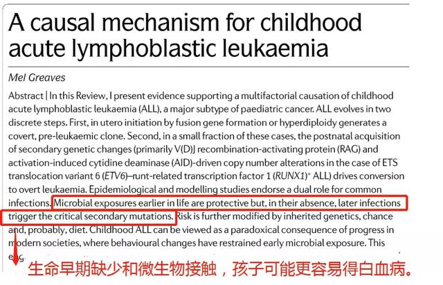 倫敦癌症研究所：孩子「太乾淨」易得白血病，家長注意