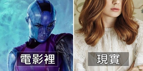《復仇者聯盟》涅布拉本尊超正！為戲敬業剃光頭　卸下藍色妝「是紅髮甜美正妹」影迷全戀愛❤