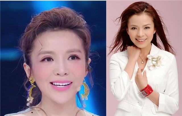 知名女主持朱迅近照風格大變，染黃髮瘦脫相還撞臉baby！