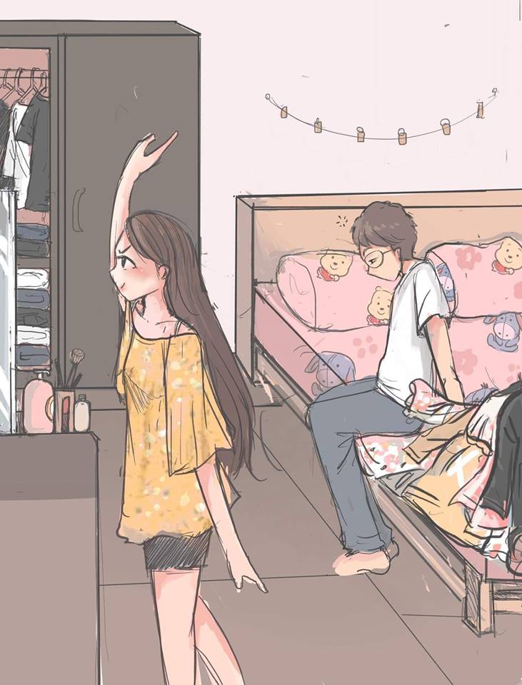 太暖了！她創作「男生VS女生起床差異」漫畫　最後一幕超有共鳴：戀愛過才會懂❤