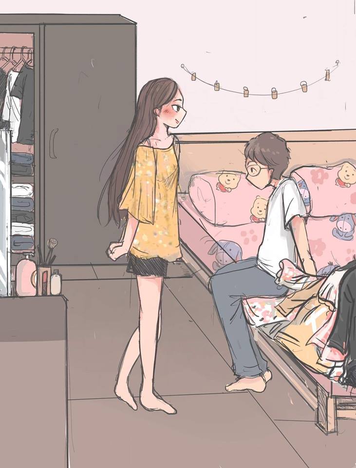 太暖了！她創作「男生VS女生起床差異」漫畫　最後一幕超有共鳴：戀愛過才會懂❤