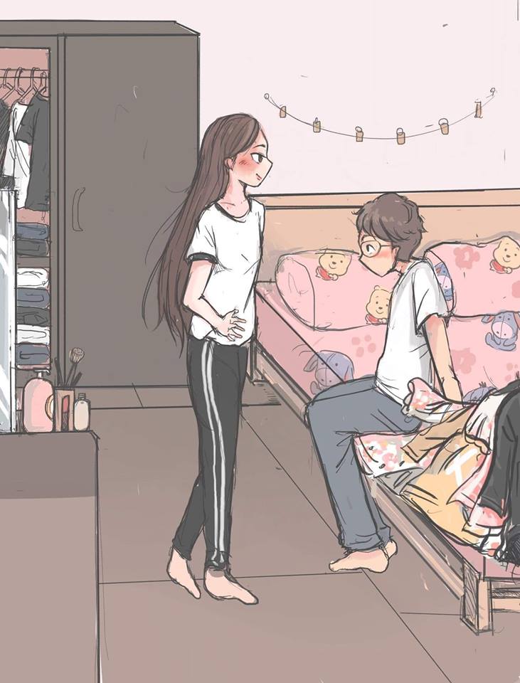 太暖了！她創作「男生VS女生起床差異」漫畫　最後一幕超有共鳴：戀愛過才會懂❤