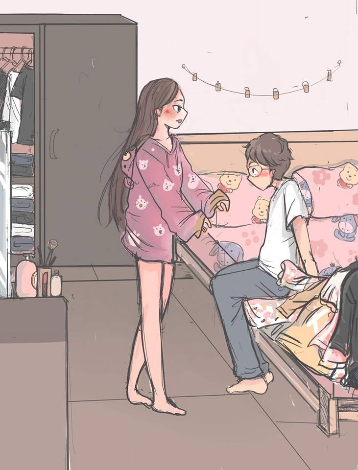 太暖了！她創作「男生VS女生起床差異」漫畫　最後一幕超有共鳴：戀愛過才會懂❤
