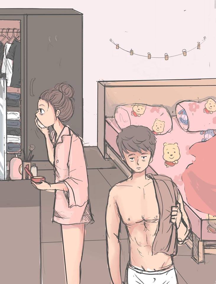 太暖了！她創作「男生VS女生起床差異」漫畫　最後一幕超有共鳴：戀愛過才會懂❤