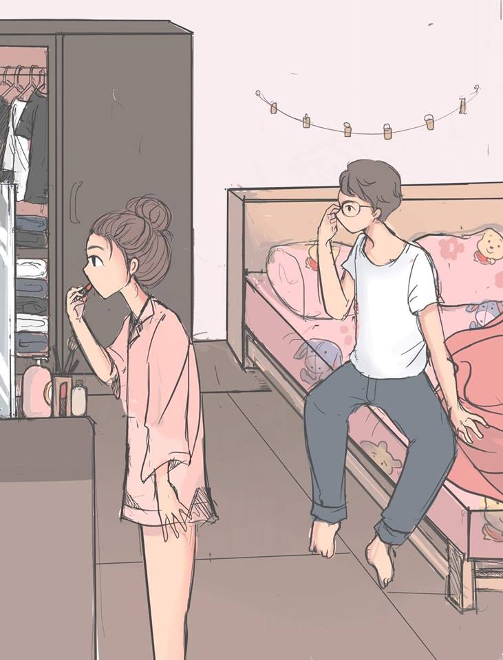 太暖了！她創作「男生VS女生起床差異」漫畫　最後一幕超有共鳴：戀愛過才會懂❤